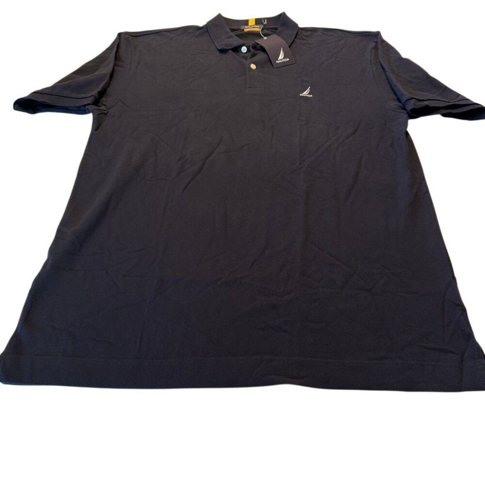 Nautica | NWT Latitude Longitude Graphic Polo Shirt | Navy | XXL
